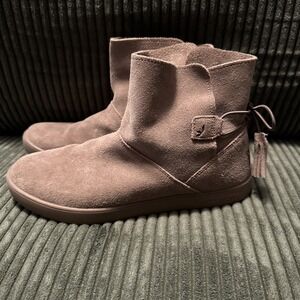 Koolaburra by Ugg Skyller Ankle Boots Brown Suede 1092579 Boho Women Size 8